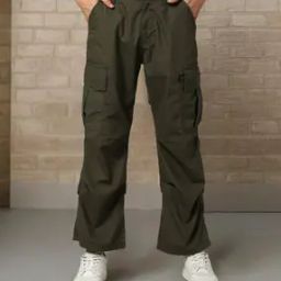 Men Slim Fit Para Cargo Pants-image-20