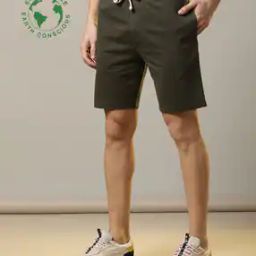 Men Organic Cotton Shorts with Drawstring Waist-picture-5