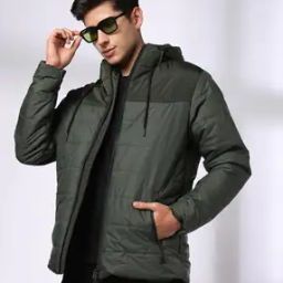 Men Quilted Regular Fit Puffer Jacket-picture-32