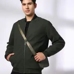 Men Regular Fit Bomber Jacket-picture-17