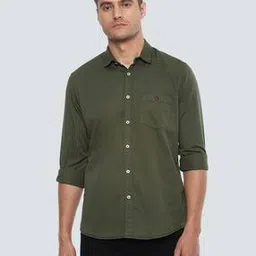 louis philippe Slim Fit Shirt with Patch Pocket-picture-27
