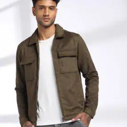 Men Regular Fit Trucker Jacket-picture-32