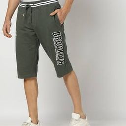Men Typographic Print Regular Fit Shorts-image-12