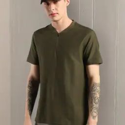 Men Regular Fit Henley T-Shirt-image-64