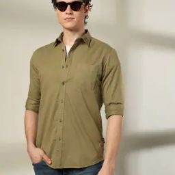 Men Regular Fit Shirt with Patch Pocket-picture-12