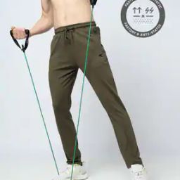 Men Straight Track Pants with Insert Pockets-image-74