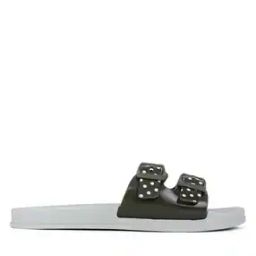 Women Polka-Dot Slides with Buckle Accent-image-63