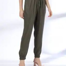 Women Relaxed Fit Jogger Pants-image-3