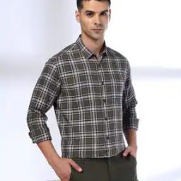 Men Checked Regular Fit Cotton Shirt-image-57