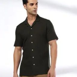 Men Geometric-Knit Resort Regular Fit Shirt-image-71