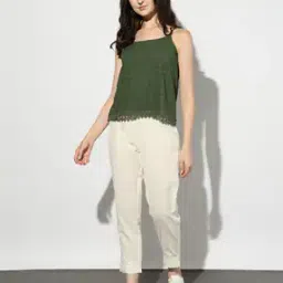 Schiffli Embroidered Relaxed Fit Top-image-42