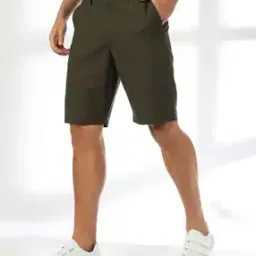 Men Regular Fit Shorts with Insert Pockets-picture-9