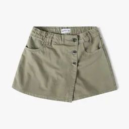 Buttoned Flap Detailed Skorts-image-8
