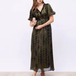 Polka-dot A-line Dress-image-30