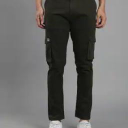 Slim Fit Cargo Pants with Flap Pockets-picture-17