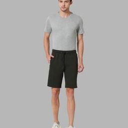 Athleisure Zipper Pocket & Side Contrast Tape Knit Shorts-image-28