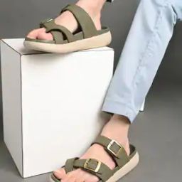 Men Double Strap Slip-On Slides-30