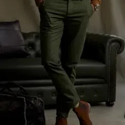 Relaxed Fit Flat-Front Chinos-image-6