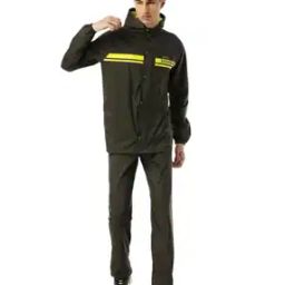 Men Regular Fit Hooded Raincoat-image-1