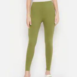 Ankle-Length Leggings with Elasticated Waist-image-45