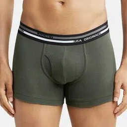 Logo Printed Trunk with Elasticated Waistband-image-81