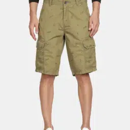 Men Regular Fit Flat-Front Shorts-image-0