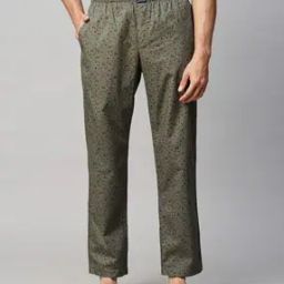 Men Micro-Print Pyjamas with Insert Pockets-picture-0