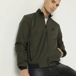 Zip-Front Slim Fit Jacket with Insert Pockets-image-106
