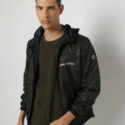 Genuine Leather Slim Fit Zip-Front Bomber Jacket-15