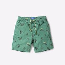 Printed Shorts with Elasticated Drawstring Waist-image-50