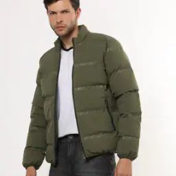 Quilted Jacket with Zipper Pockets-image-18