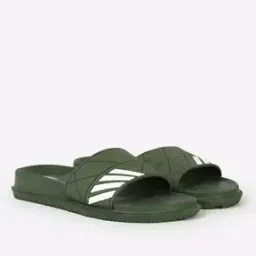 Men Geometric Print Slides-16