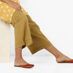 ajio Cropped Pleated Palazzo Pants-picture-16