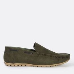 Men Slip-On Suede Loafers-image-3