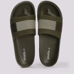Men Striped Slides-91