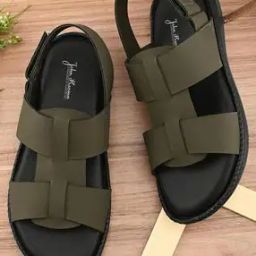 Men Open-Toe Slip-On Flat Sandals-image-2