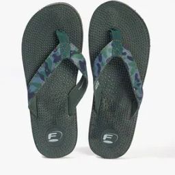 Men Patterned Thong Strap Flip Flops-6