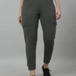 Women Straight Fit Flat-Front Cargo Pants-image-59