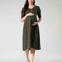 Women Polka-Dot Print A-Line Dress-image-28