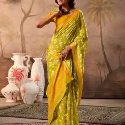 Women Printed Saree with Blouse Piece-picture-29