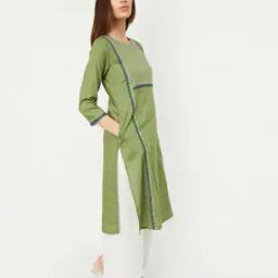 Women Straight Kurta with Insert Pocket-image-97