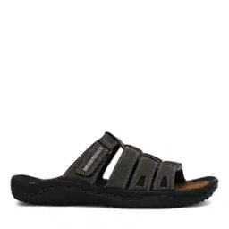 Strappy Sip-On Flat Sandals with Velcro Fastening-57