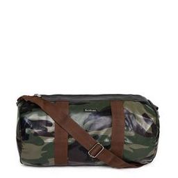 Camouflage Print Duffle Bag with Adjustable Strap-image-29