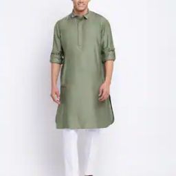 Spread-Collar Long Kurta-image-43