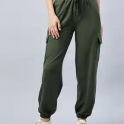 Women Cargo Joggers with Drawstring Waist-image-28