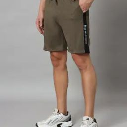 Men Colourblock Regular Fit Knit Shorts-picture-47