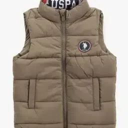 Boys Puffer Gilet with Branded Rib-image-8