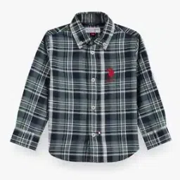 Boys Checked Regular Fit Cotton Shirt-image-81