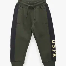 Boys Logo Print Regular Fit Joggers-picture-19