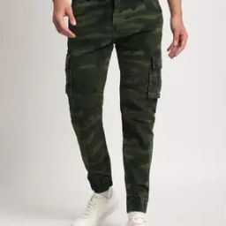 Men Camouflage Print Relaxed Fit Cargo Pants-image-20